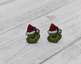 Grinch Stud Earrings