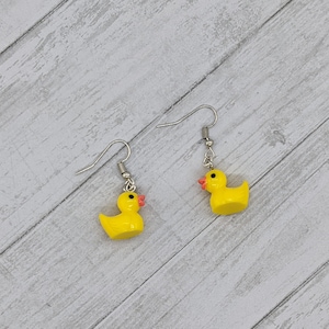 Rubber Duck Dangle Earrings