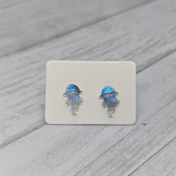 Tiny Jellyfish Stud Earrings