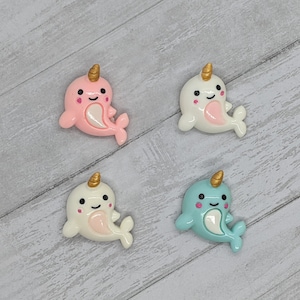 Adorable Kawaii Narwhal Magnet Set