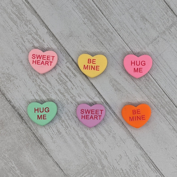 Conversation Candy Heart Magnet Set