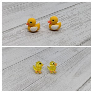 Rubber Duck Ducky Stud Earrings