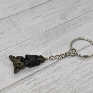 Adorable Hanging Bat Keychain
