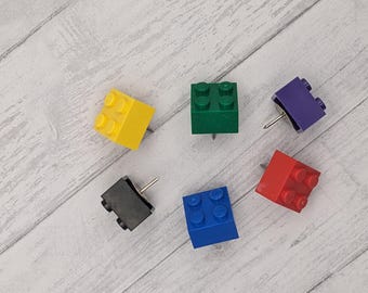 Toy Building Block Pushpins / Thumbtacks