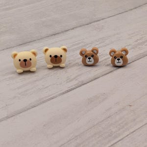 Teddy Bear Stud Earrings