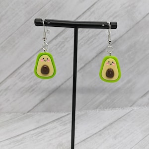 Kawaii Avocado Dangle Earrings