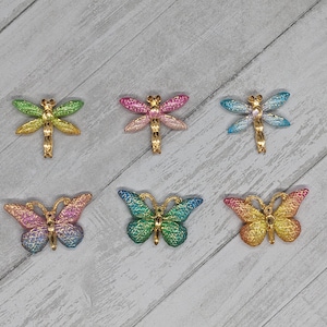 Beautiful Butterfly / Dragonfly Magnets- Set of 3
