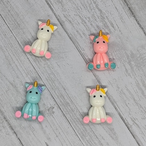 Adorable Unicorn Magnets - Set of 4