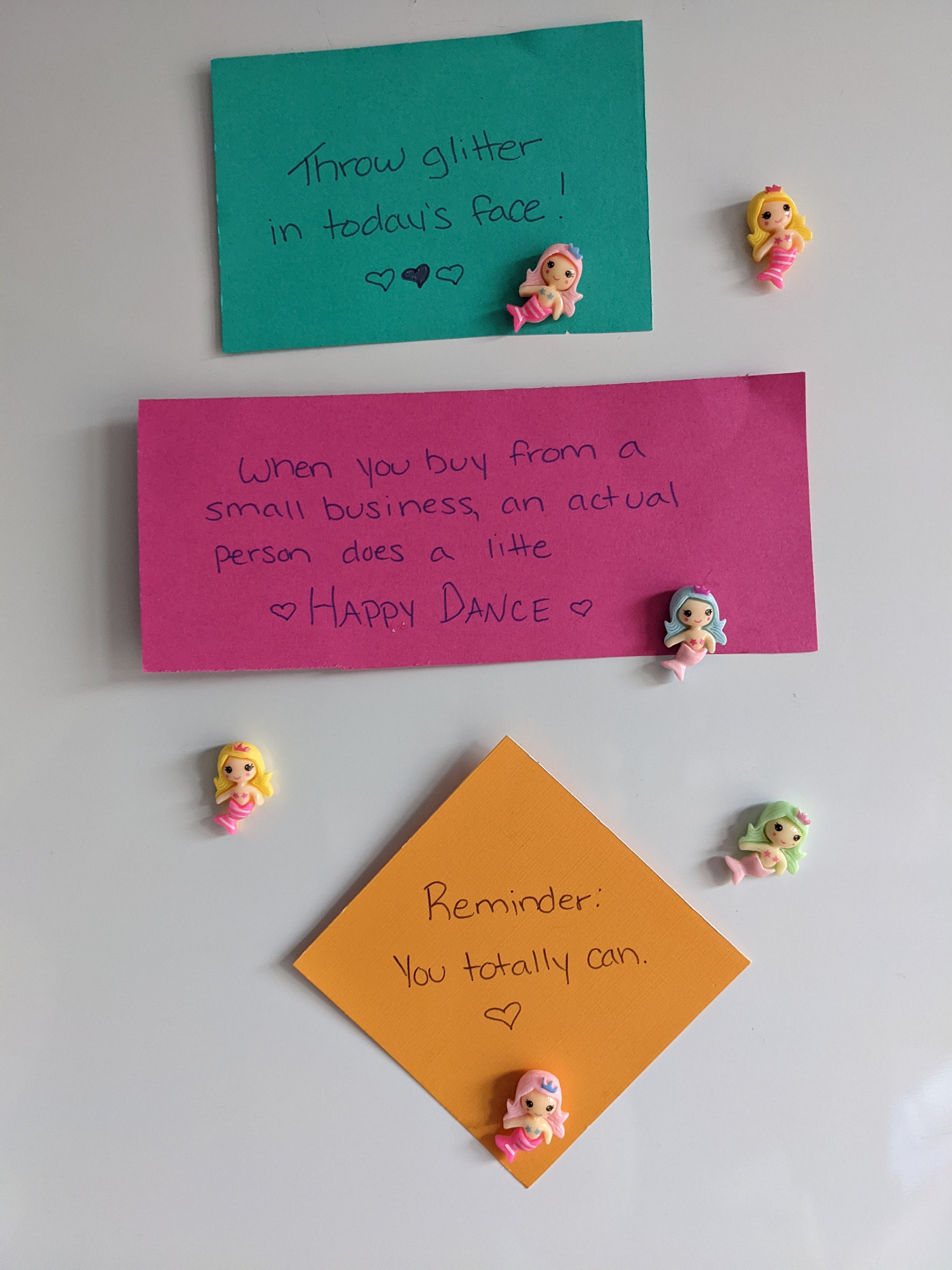 Cute Mermaid Magnets - Assorted Colors, Set of 6 - Etsy