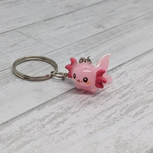 Adorable Kawaii Axolotl Keychain
