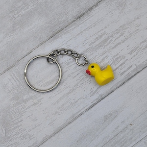 Tiny Rubber Duck Keychain