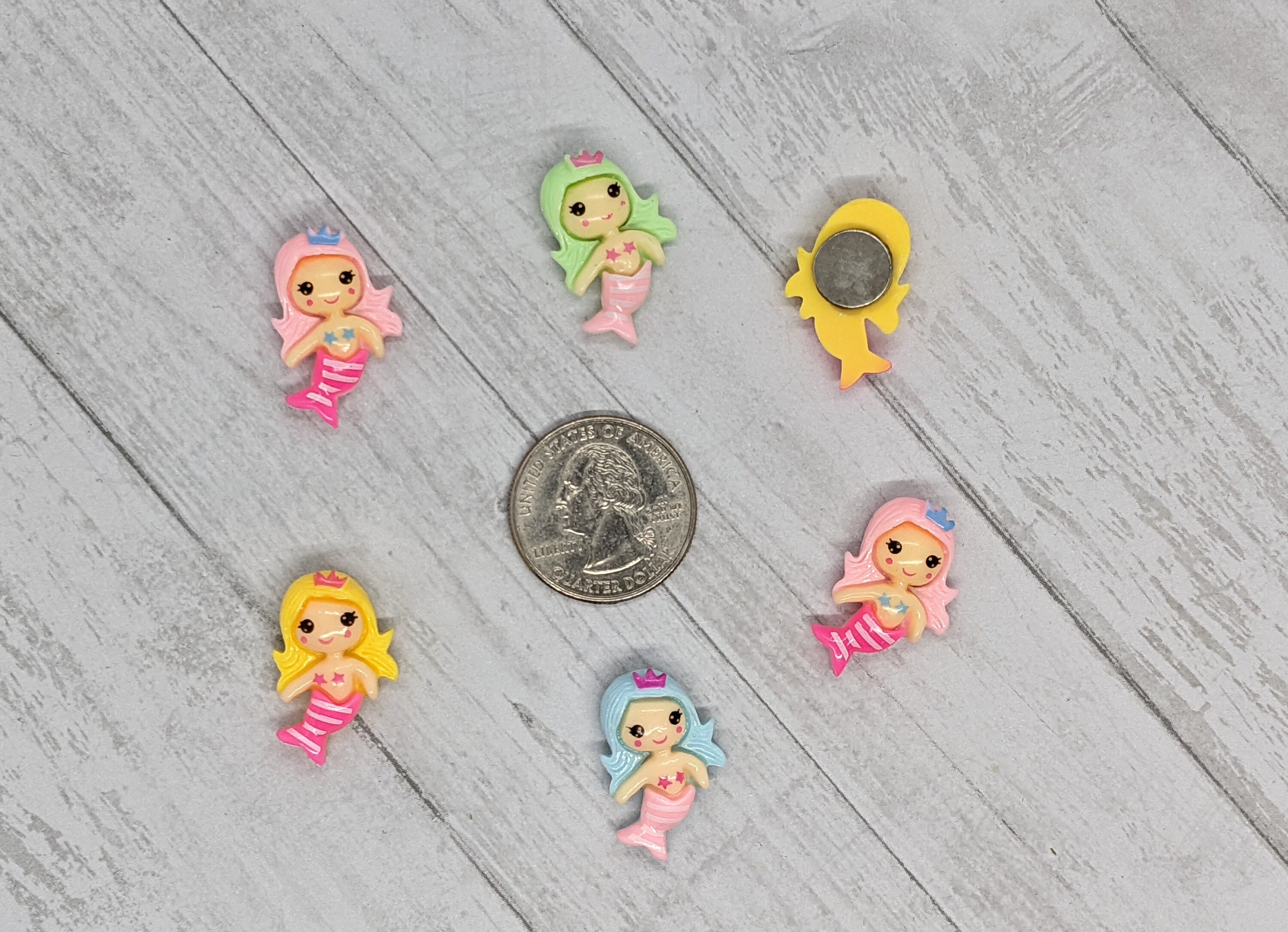 Cute Mermaid Magnets - Set of 6 - Etsy