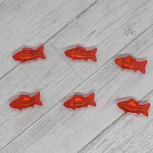 Red Gummy Fish Magnet Set
