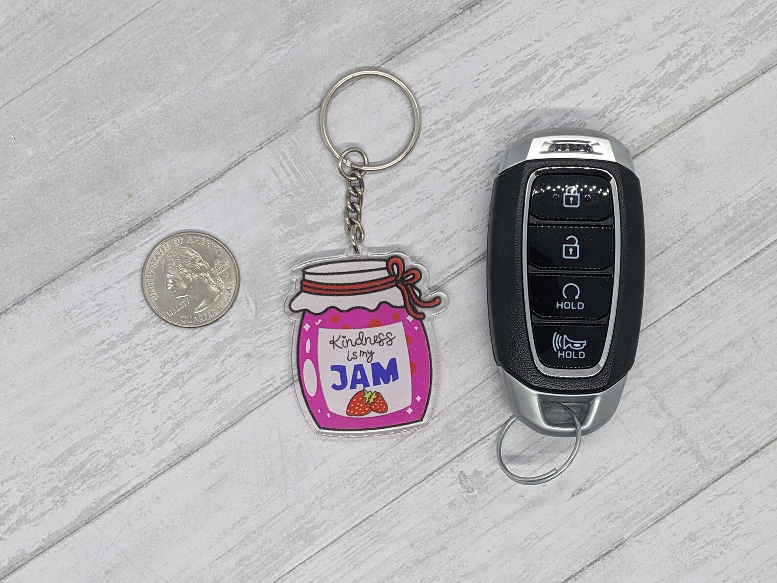Kindness is My Jam Keychain - Etsy