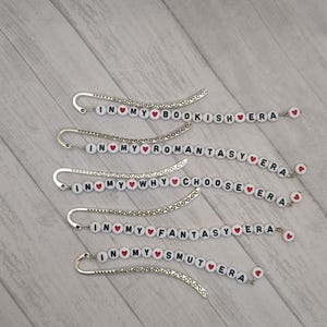 In My Bookish Era Beaded Bookmark