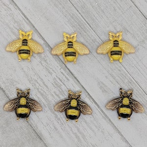 Beautiful Bee Magnets - Set of 3