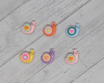 Happy Snail Magnets - Set of 6