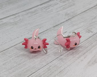 Adorable Kawaii Axolotl Dangle Earrings