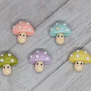 Adorable Kawaii Mushroom Magnets - Set of 5