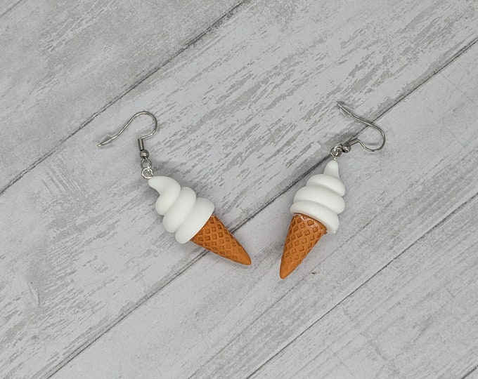 Ice Cream Cone Dangle Earrings