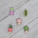 Small Adorable Kawaii Vegetable Magnet Set 