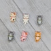 Cute Happy Kitten Cat Magnet Set 