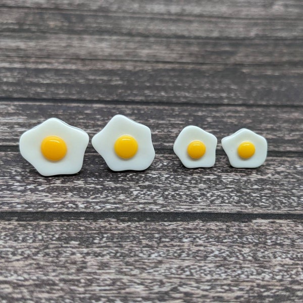 Sunny Side Up Egg Stud Earrings