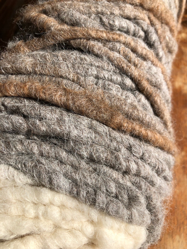 100/% Alpaca Rug Yarn Multicolor