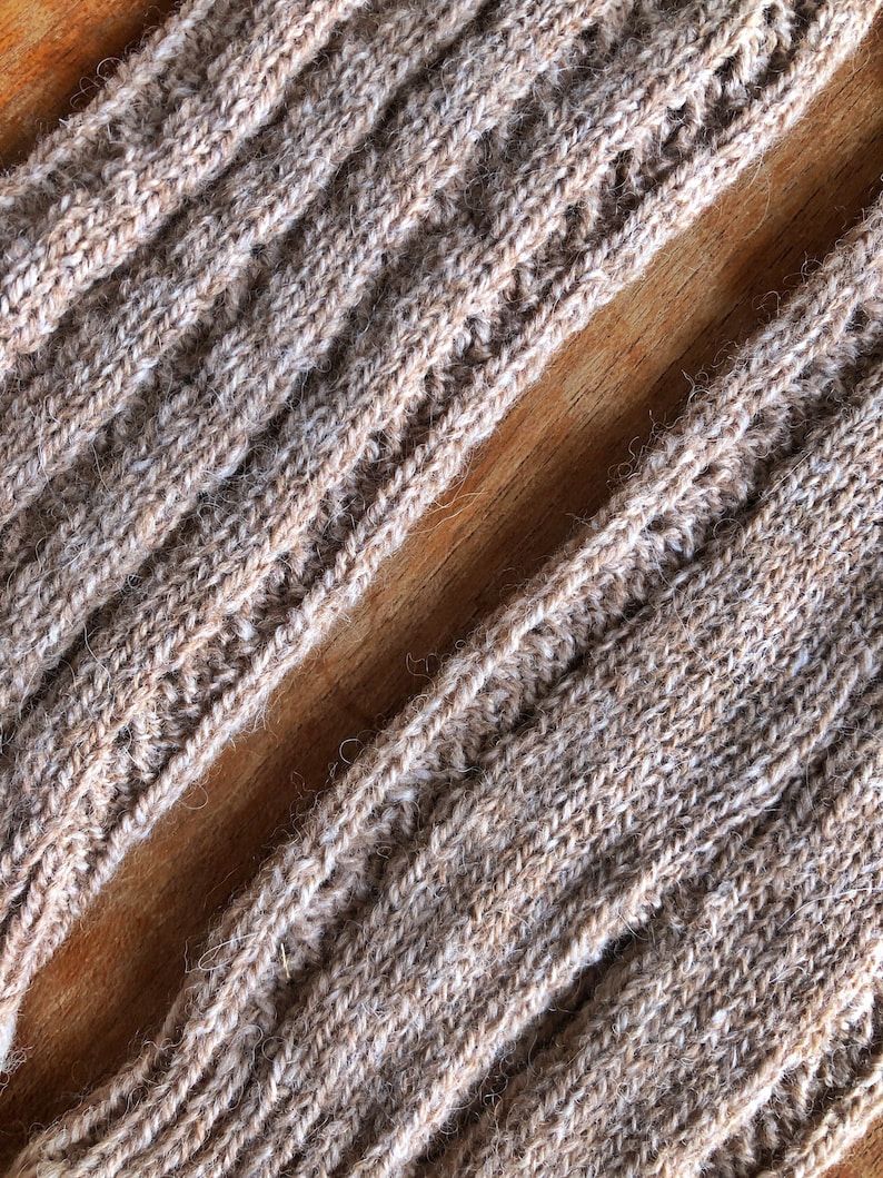 Alpaca Cable Knit Wrist Warmers image 4