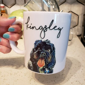 Custom Pet Mug, Custom Mug, Personalized Pet Cup, Custom Dog Mug, Dog Face Mug, Personalized Dog Coffee Mug, Custom Pet Photo Cup