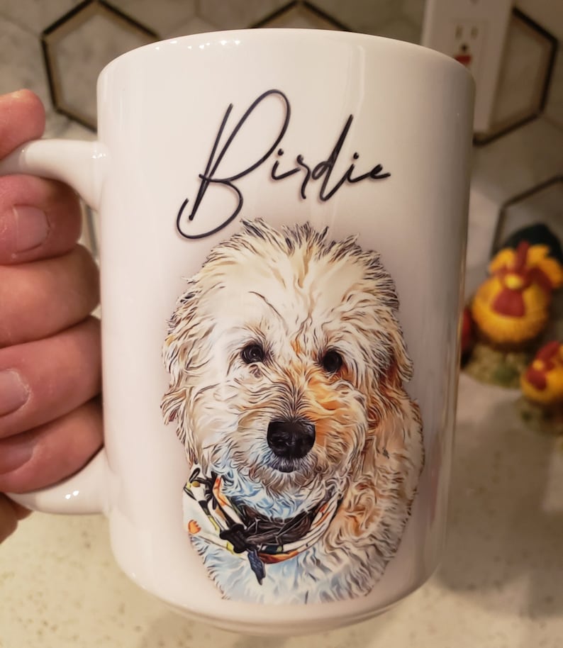 etsy personalized dog mug