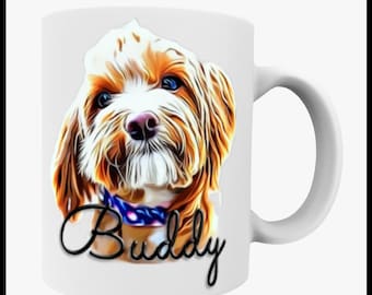 Custom Pet Photo Mug, Personalized Dog Coffee Cup, Memorial Gift