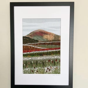 Autumn Landscape. Giclée Print: Textile Art, Sheffield Artist