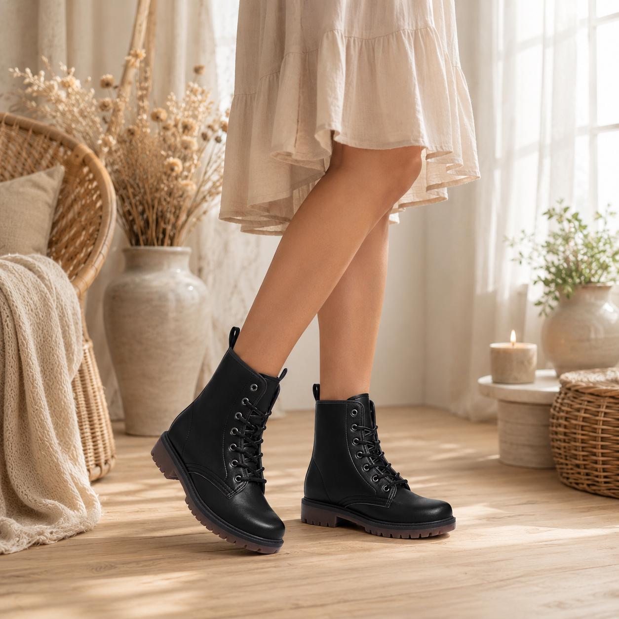 Chunky Combat Boots - Etsy