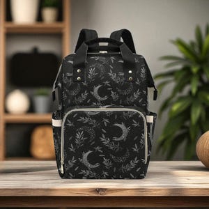 Rucksack Goth Baby-Sachen Goth-Baby-Tasche Creepy Cute Pastel Witchy Windeltasche Spooky Emo Wickeltasche Witchy Mom Baby Zubehör