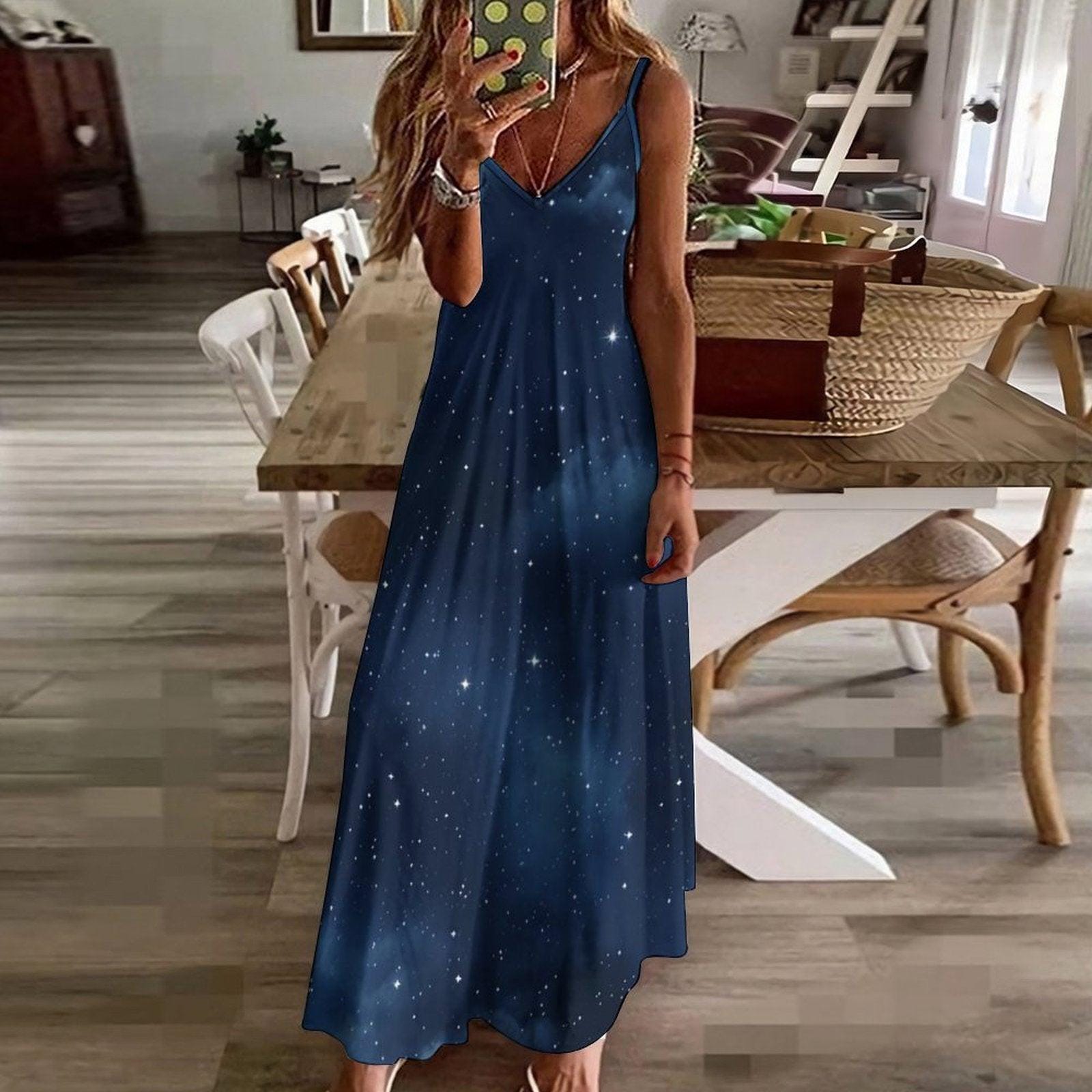 Box Vapes Disposable New Backless Slit Long Dress Sexy Square-Neck Lace-up  Short Sleeve Fou  Fashiondresses for less Galaxy Night Dress, Dark Starry  Maxi, Witchcore Summer Outfit, Celestial Print Sundress, Cosmic Sky