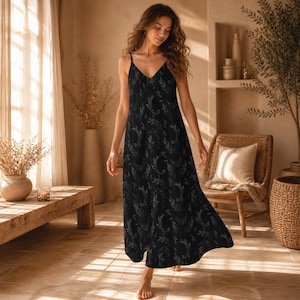 fashion bug night dress Printed Tie Shoulder Midi Night Dress – Fashion Bug Online