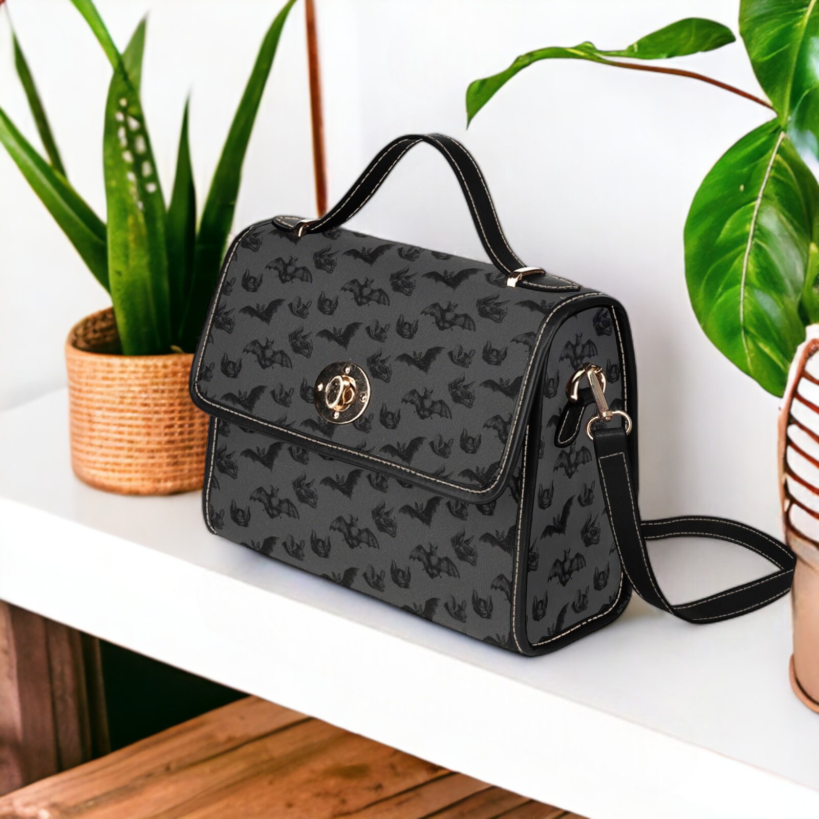 Cute Black Purses Etsy