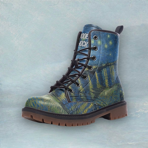 Van gogh shop boots with laces