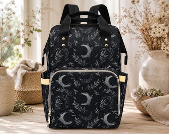 Backpack Goth Baby Stuff Goth Baby Bag Creepy Cute Pastel Witchy Nappy Bag Spooky Emo Diaper Bag Witchy Mom Baby Gear