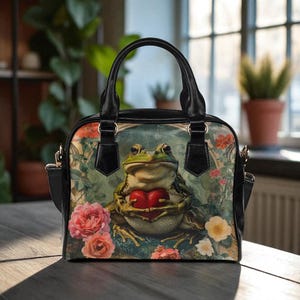 Fairycore Frog Heart Umhängetasche: Wunderliche Cottagecore Geldbörse
