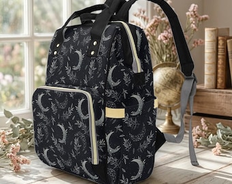 Backpack Goth Baby Stuff Goth Baby Bag Creepy Cute Pastel Witchy Nappy Bag Spooky Emo Diaper Bag Witchy Mom Baby Gear