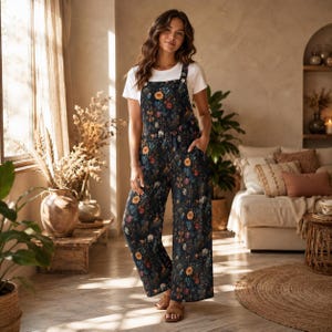 Floral Overalls - Etsy