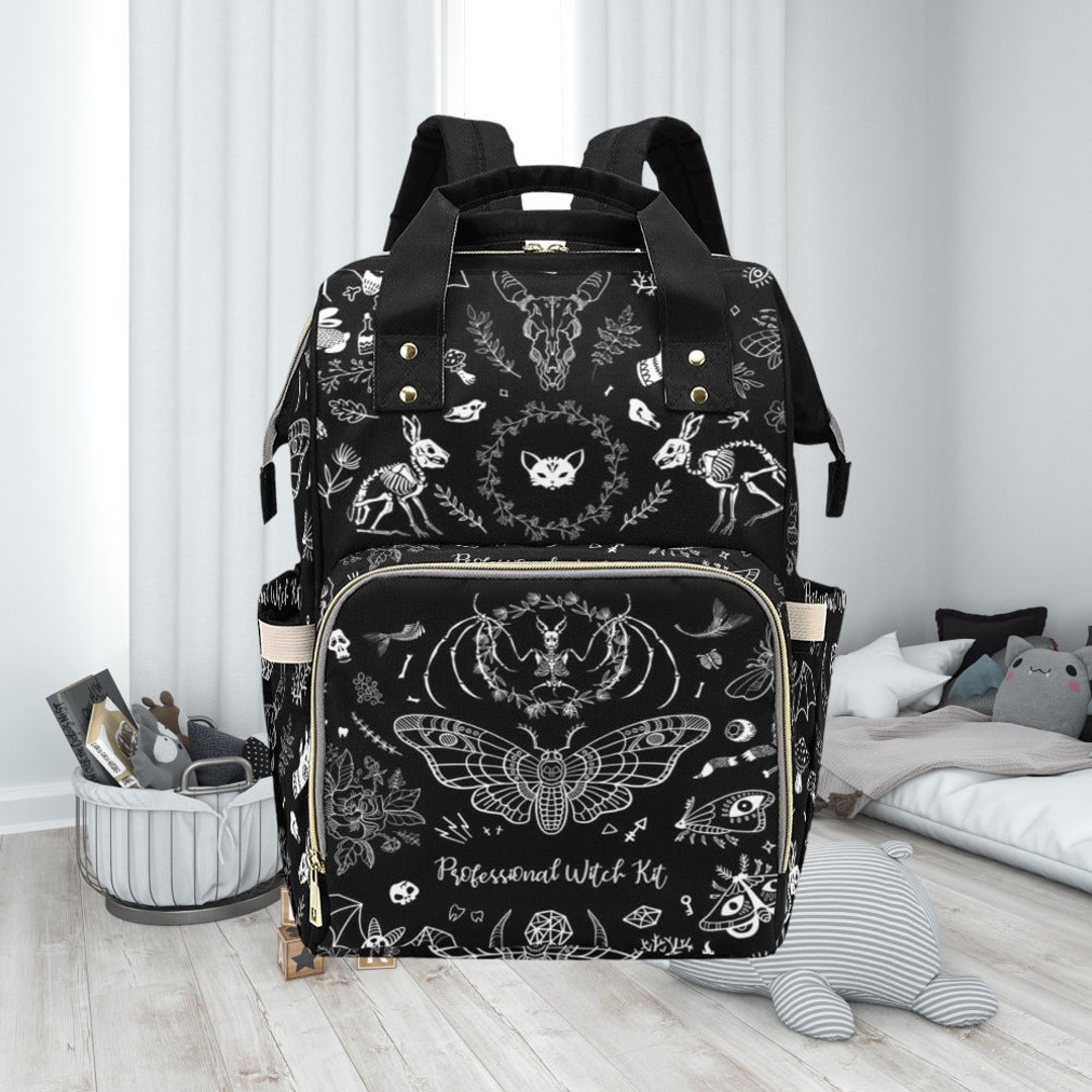 Goth Moth Diaper Bag Backpack Celestial Witchy Goth Baby - Etsy