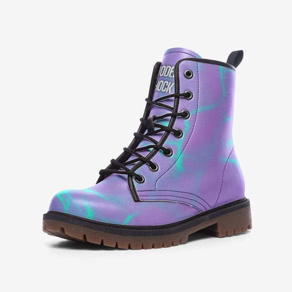 Neon combat boots cheap