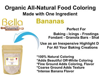 Banana Food Coloring - 100% All-Natural Food Coloring Delicious Banana Flavoring - Use This Freeze-Dried Fruit In All Your Baking Recipes