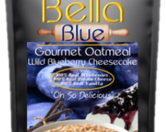 Wild Blueberry Cheesecake Instant Oatmeal Mix - Free Shipping - Gluten Free Food - Mom Approved Healthy Breakfast- Heart Healthy Foods