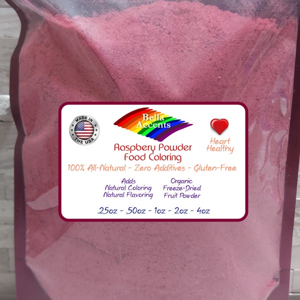 Raspberry Food Coloring All Natural Organic Food Coloring Dye - Versatile Baking Ingredients - Use This In Any Baking Recipe