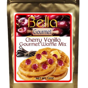 Cherry Vanilla Waffle Mix - Makes Perfect Light and Fluffy Waffles That Give You Restaurant Quality Foods Every Time