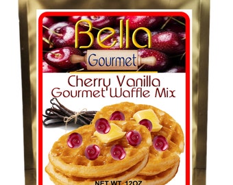 Cherry Vanilla Waffle Mix - Makes Perfect Light and Fluffy Waffles That Give You Restaurant Quality Foods Every Time